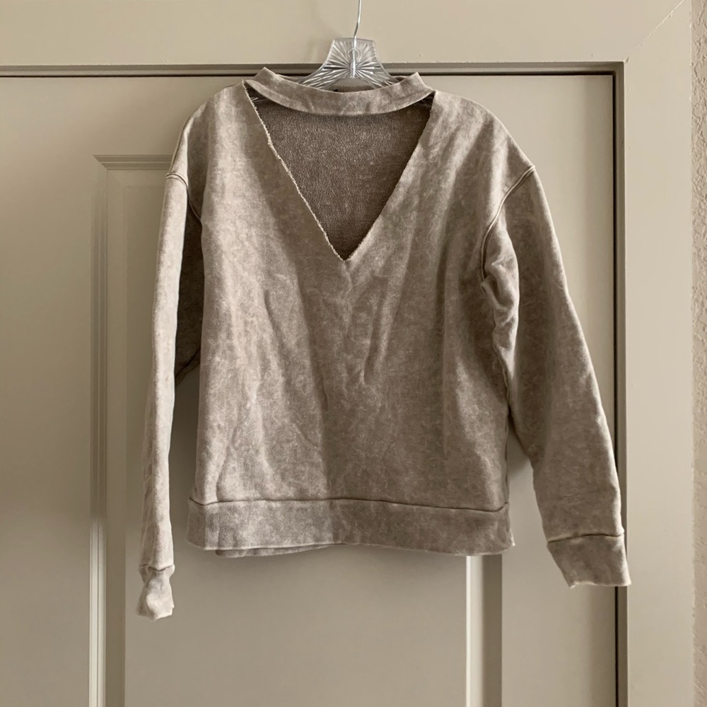 Deep V Crew Neck